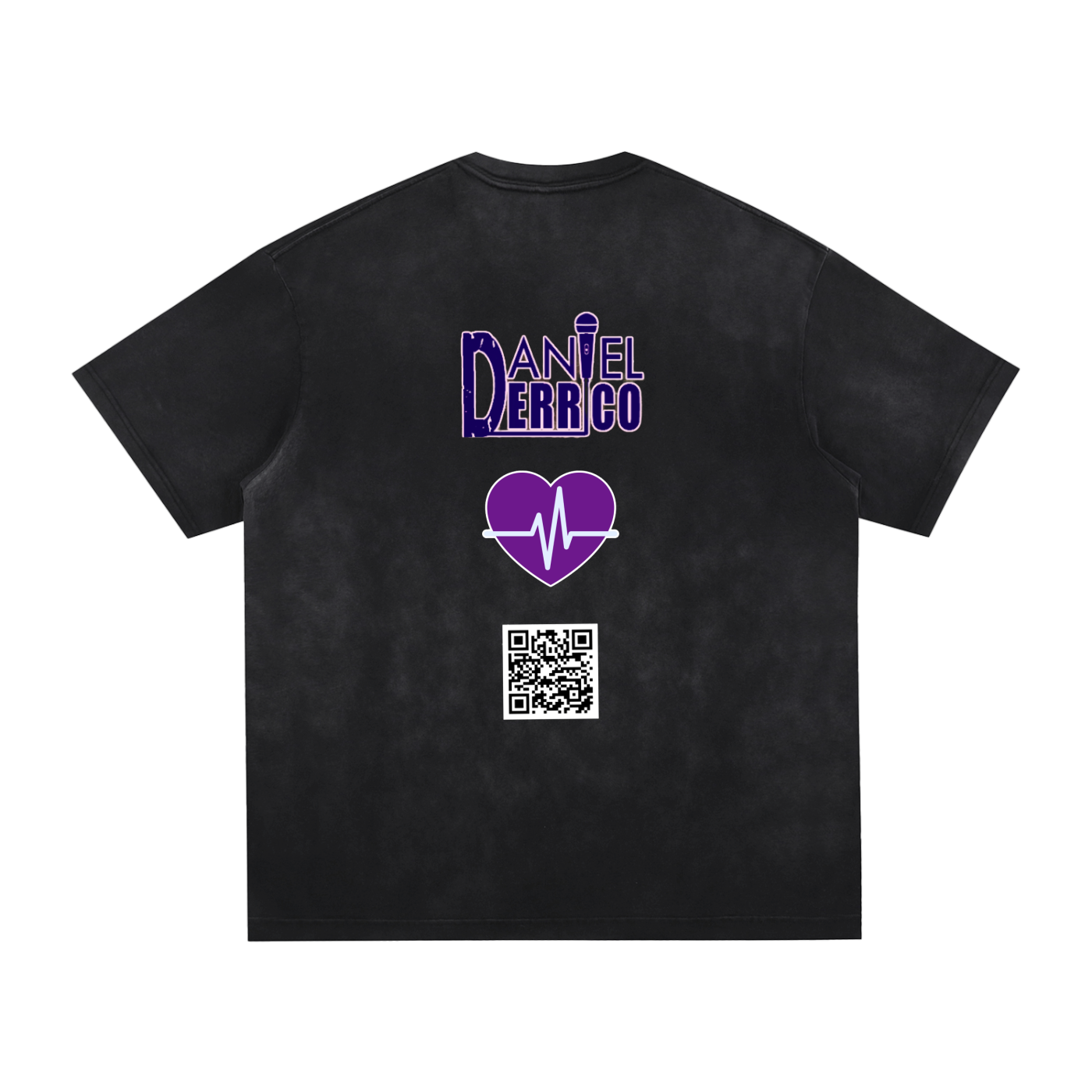 Golden Gate Daniel Derrico Vintage Washed Hand-Frayed T-Shirt with QR CODE