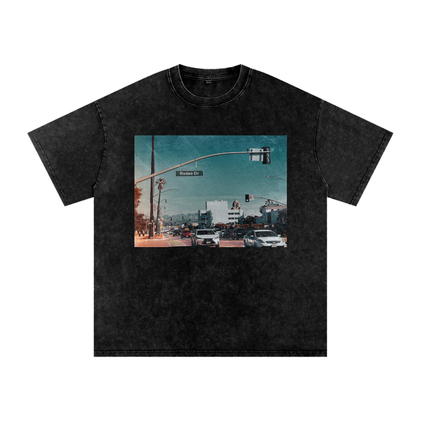 Rodeo Drive Oversized Acid Wash Tee (OG DERRiCO LOGO ON BACK)